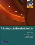 Introductory mathematical analysis : for business, economics and life and social sciences