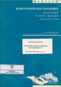 Ringkasan ekonomika makro-moneter dan perbankan : makalah kursus penyegaran manajemen dalam rangka suspi migas angkatan XII/1992