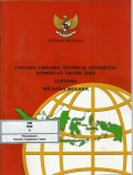 Undang-Undang Republik Indonesia nomor 43 tahun 2008 tentang wilayah negara