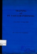 Training at PT. Yasulor Indonesia