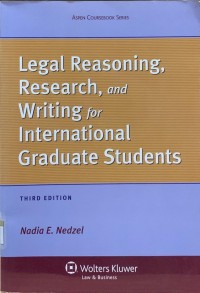 Legal reasoning, research, and writing for international graduate students