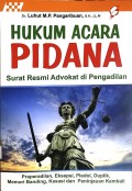 Hukum acara pidana: surat resmi advokat di pengadilan