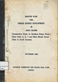 Master plan for power source development in Java Island