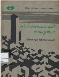 Urban environmental management planning for pollution control