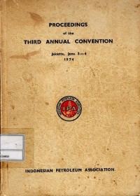 Proceedings of the third annual convention, Jakarta, June 3-4 1974