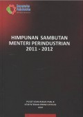 Himpunan sambutan Menteri Perindustrian 2011-2012