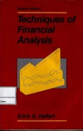 Techniques of financial analysis