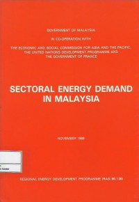 Sectoral energy demand in Malaysia