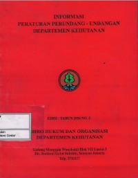 Informasi peraturan perundang-undangan Departemen Kehutanan tahun 2006 no. 2