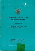 Presidential decree number 96/1998 : concerning list of business sectors closed for investment