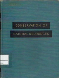 Conservation of natural resources