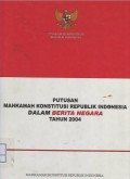 Putusan Mahkamah Konstitusi RI dalam berita negara tahun 2004