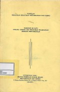 Kumpulan peraturan-peraturan pertambangan dan energi bahagian ke satu UU dan peraturan pelaksanaan dibidang pertambangan