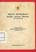 Pidato kenegaraan Presiden Republik Indonesia Soeharto di depan sidang Dewan Perwakilan Rakyat 16 Agustus 1991