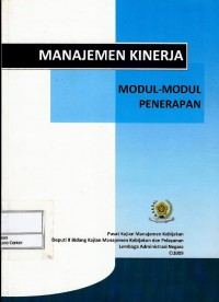 Manajemen kinerja : modul-modul penerapan