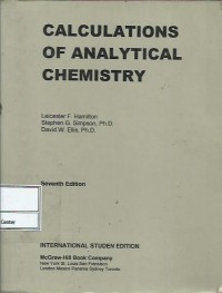 Calculations of analytical chemistry