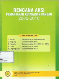 Rencana aksi pemantapan ketahanan pangan 2005-2010