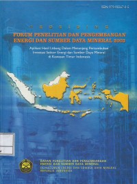 Prosiding forum penelitian dan pengembangan energi dan sumber daya mineral 2003