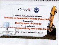 Canadian Mining Mission to Indonesia : Seminar on Indonesia's Mining Opportunities