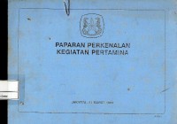 Paparan perkenalan kegiatan Pertamina