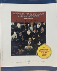 Organizational behavior and management