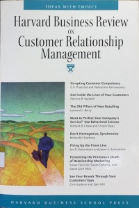 Harvard Business Review on customer relationship management