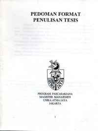 Pedoman format penulisan tesis