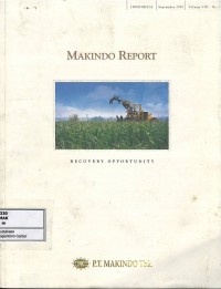 Image of Makindo report September 2002 volume VIII no. 1