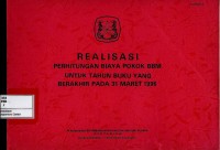 Image of Realisasi perhitungan biaya pokok BBM untuk tahun buku yang berakhir pada 31 Maret 1996