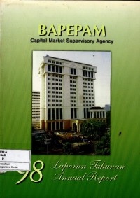 Image of Bapepam capital market supervisory agency : laporan tahunan 98