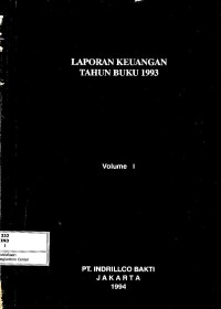 Image of Laporan keuangan tahun buku 1993 volume I
