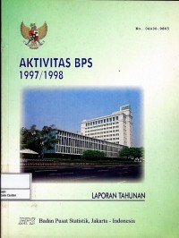 Image of Aktivitas BPS 1997/1998 : laporan tahunan