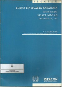 Image of Kursus penyegaran manajemen dalam rangka suspi migas angkatan XII/1992 3-7 Agustus 1992 transparansi kuliah ekonomi energi bagian II
