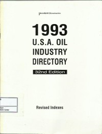 Image of 1993 USA oil industry directory