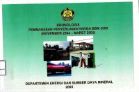 Kronologis pembahasan penyesuaian harga BBM 2005 (Nov 2004-Mar 2005)