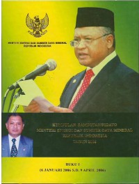 Kumpulan sambutan/pidato Menteri Energi dan Sumber Daya Mineral Republik Indonesia tahun 2006