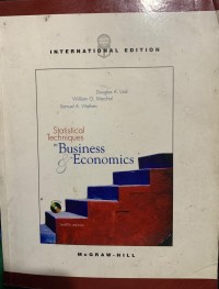 Statistical techniques in business & economics