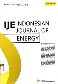 Indonesian journal of energy (February 2018)