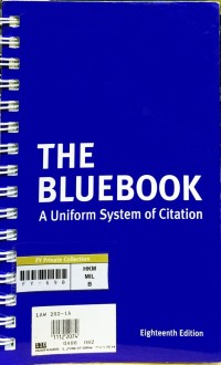 The bluebook : a uniform system of citation