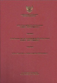 Keputusan Menteri Pertahanan nomor : KEP/342/M/IV/2012 tentang perubahan atas keputusan Menteri Pertahanan nomor : KEP/216/M/III/2012 tentang desk pengendali terpusat kantor pertahanan